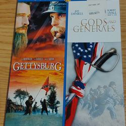 Double Feature Gettysburg  & Gods and Generals Movies 