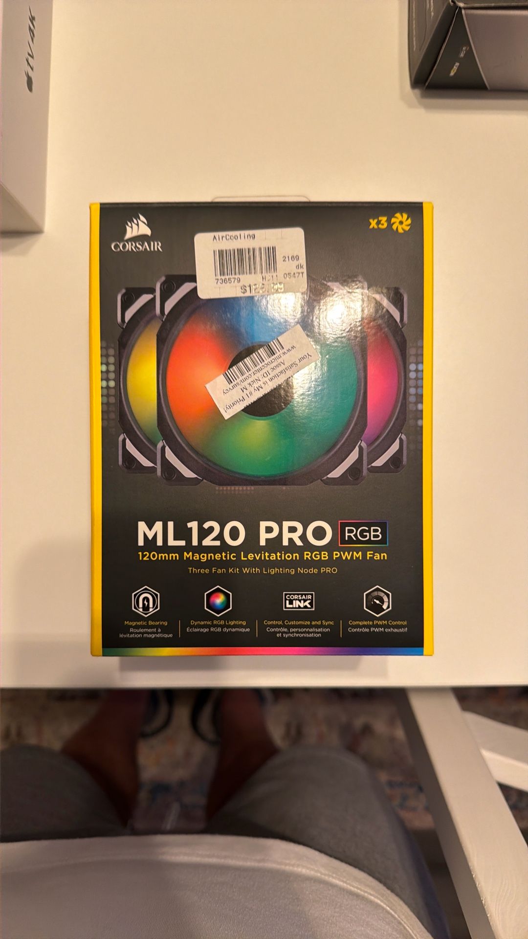 Corsair ML120 Pro RGB PC Fans