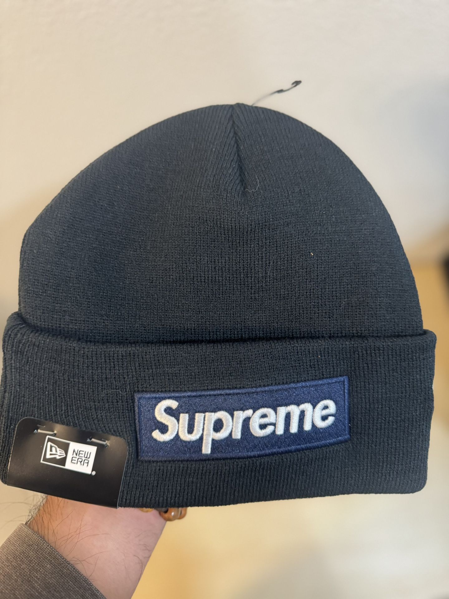 Supreme New Era Box Logo Beanies Navy, Grey And Olive