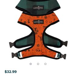 Brand New Lucy N Co Xs Reverseable Harness N Matching 5'Dog Leash
