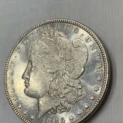 1886 P Morgan Silver Dollar 