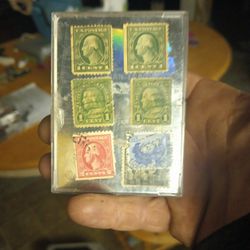 Quanty Of 2.; 1 Cent Benjamin Franklin 1923 Postage  Stamp