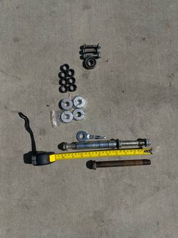 Mini bike part (axle, lock collar, engine screws, bearing )