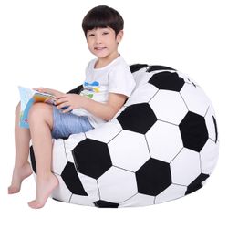 Soccer Ball Stuffed Animal Storage Bean Bag