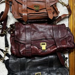 Proenza Schouler PS1 Bags $400 Each Burgundy Navy Brown Available 
