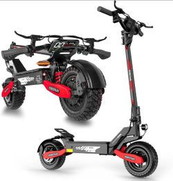 Off-road Electric Scooter for Adult 1200W 30MPH 25Miles 48V 13AH Fast Escooter