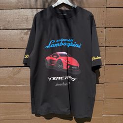 Balenciaga x Lamborghini Temerario Graphic T-Shirt