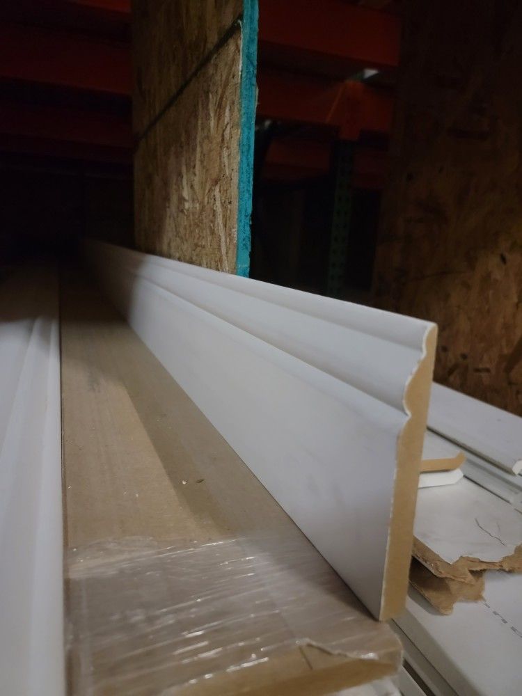 Sierra Mdf 5-1/4" Badeboard. Floor Base Molding. 16 Feet Sticks
