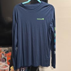 Vineyard vines - Navy Lacrosse Long Sleeve 