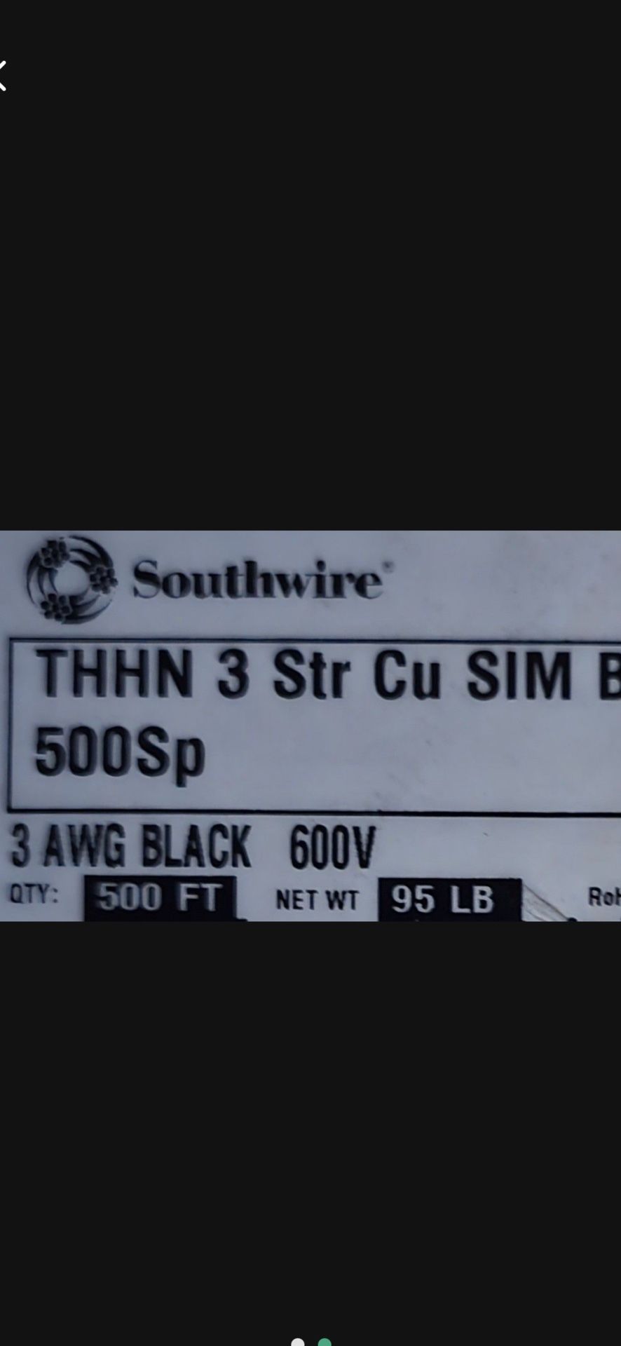 Wire 3. Agw 500ft. And Wire 6. 500ft