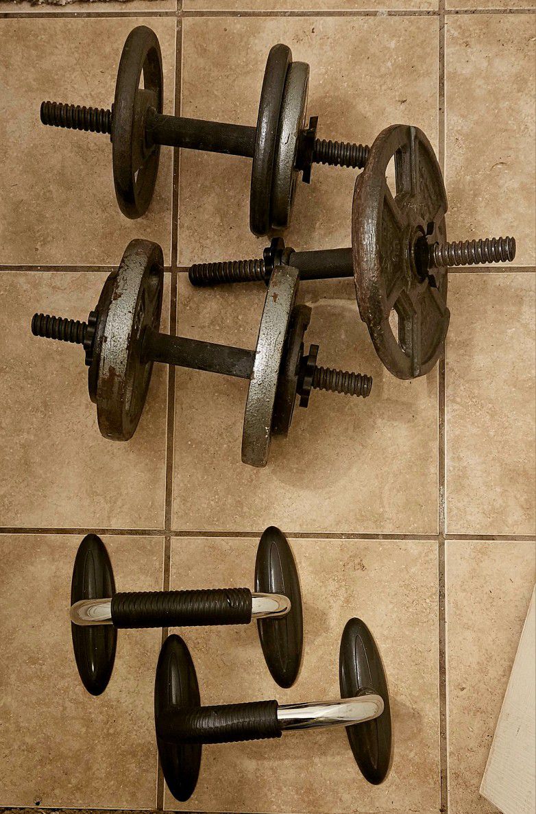Dumbbell Weight Set With Push-up Bar
