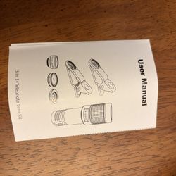 Tele Photo Lens Kit For Phone With Wide-Angle And Fisheye Lens