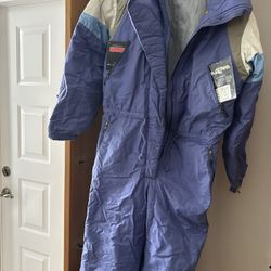 Vintage Ladies Ski One Piece Outfit Size 38 Hardly Worn
