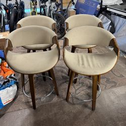 4 Counter Height Bar Stools- FREE