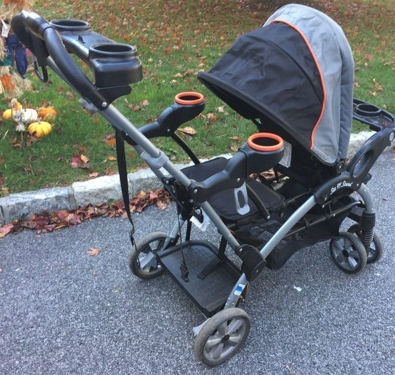 Sit And Stand Double Stroller Excellent Condition 