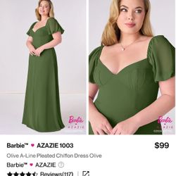 Bridesmaid Dress Olive