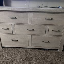 White Distressed Dresser