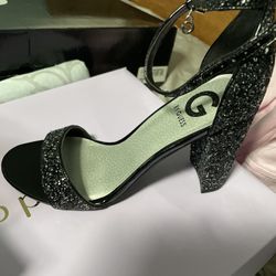 Black Sparkle Heels