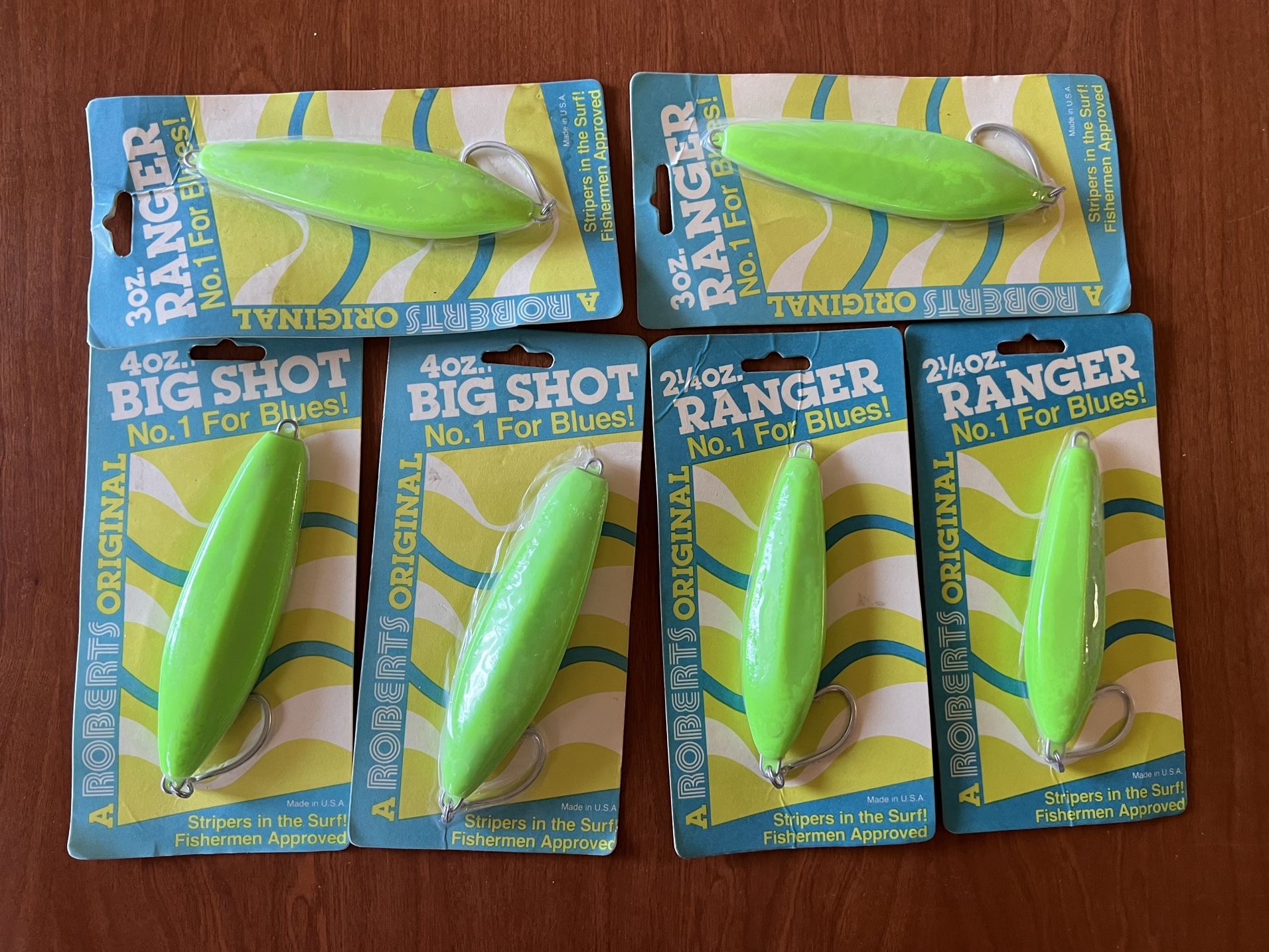 Robert's Ranger Surf Fishing Lures, Roosterfish, Yellowtail, Jack Crevalle,