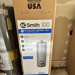 AO Smith 40 Gallon New Water Heater Rheem 40 Gallon Water Heater 