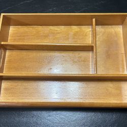 Wooden organizing tray