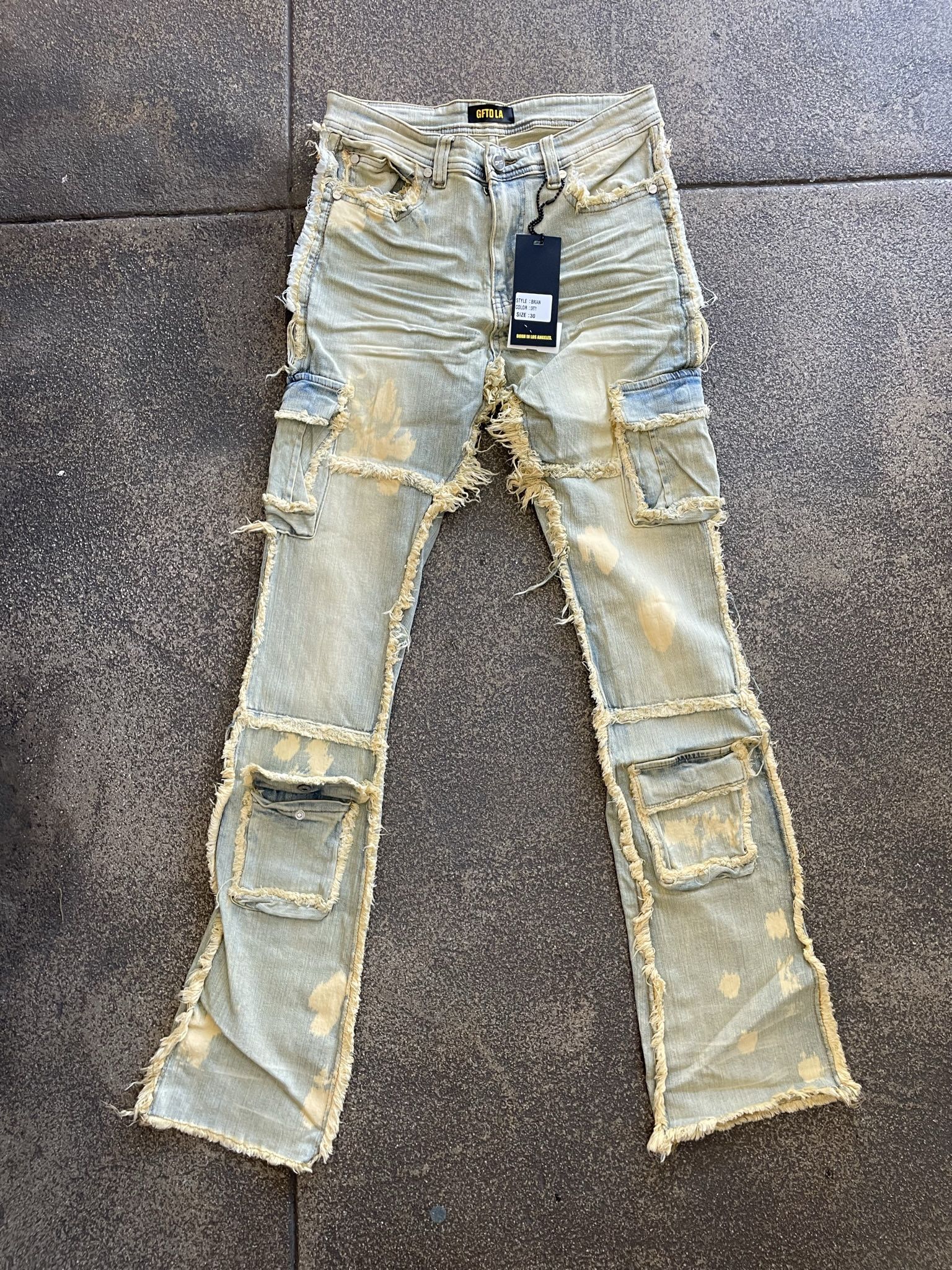 Mens Stacked Jeans