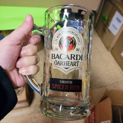 4 Bacardi Oakheart Spiced Rum Beer Mug