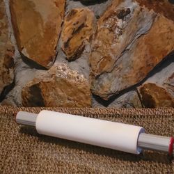 Plastic White Rolling Pin - 13.5 inches