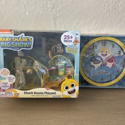 Baby Shark Clock And Playset