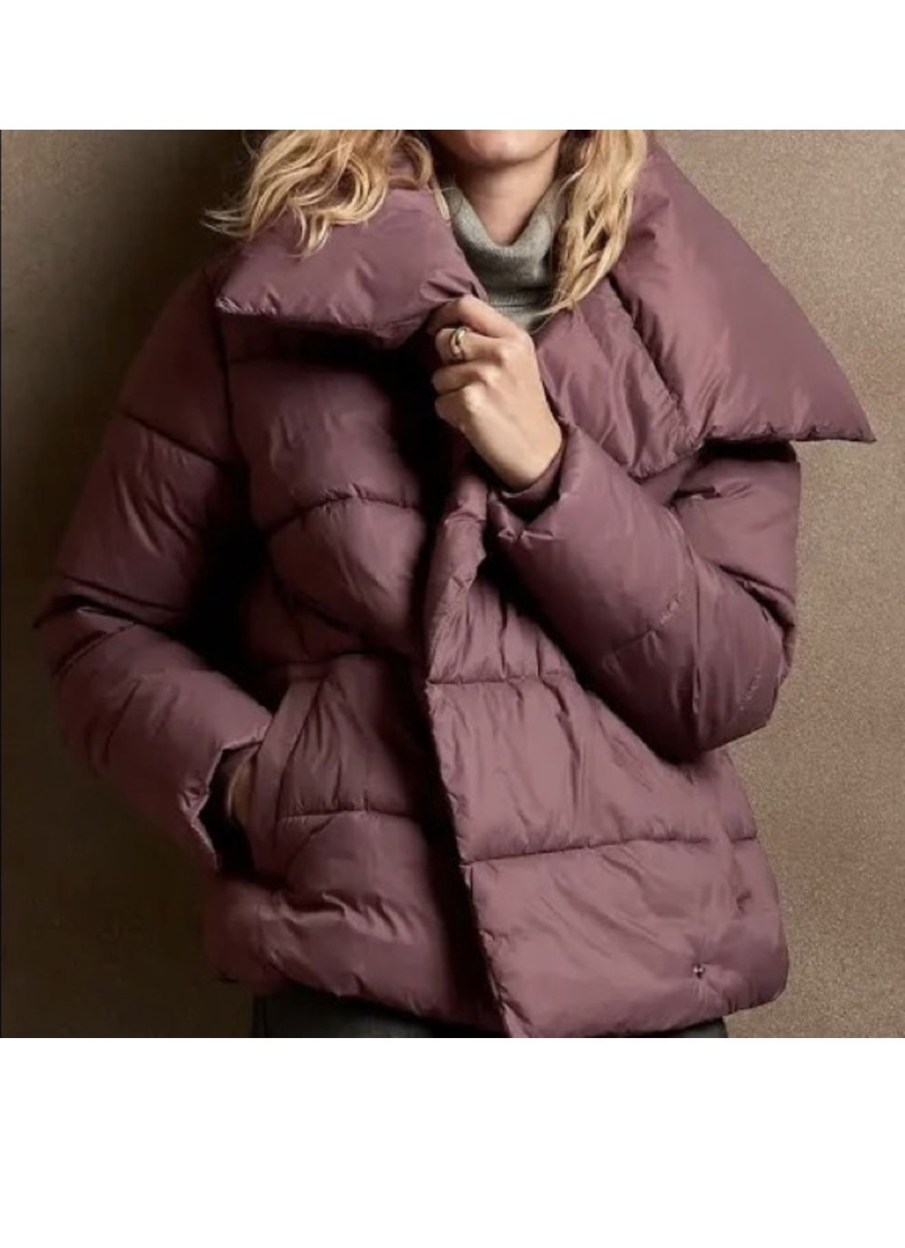 Banana Republic Funnel Neck Puffer Coat