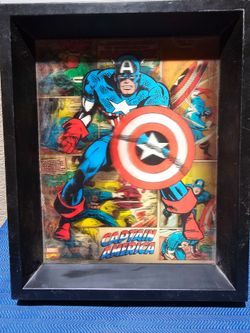 Captain America Holographic 3D Shadowbox Picture Frame