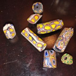 Antique Millefiori African Trade Beads