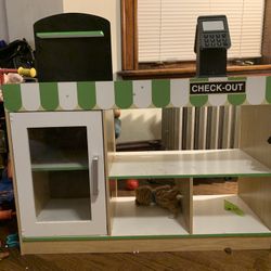 Kids Grocery Store With Register & Chalk Board 