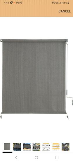 Outdoor Roller Shade.