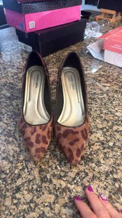 Comfort plus by predictions leopard heel size 7.5 / tacones leopardo
