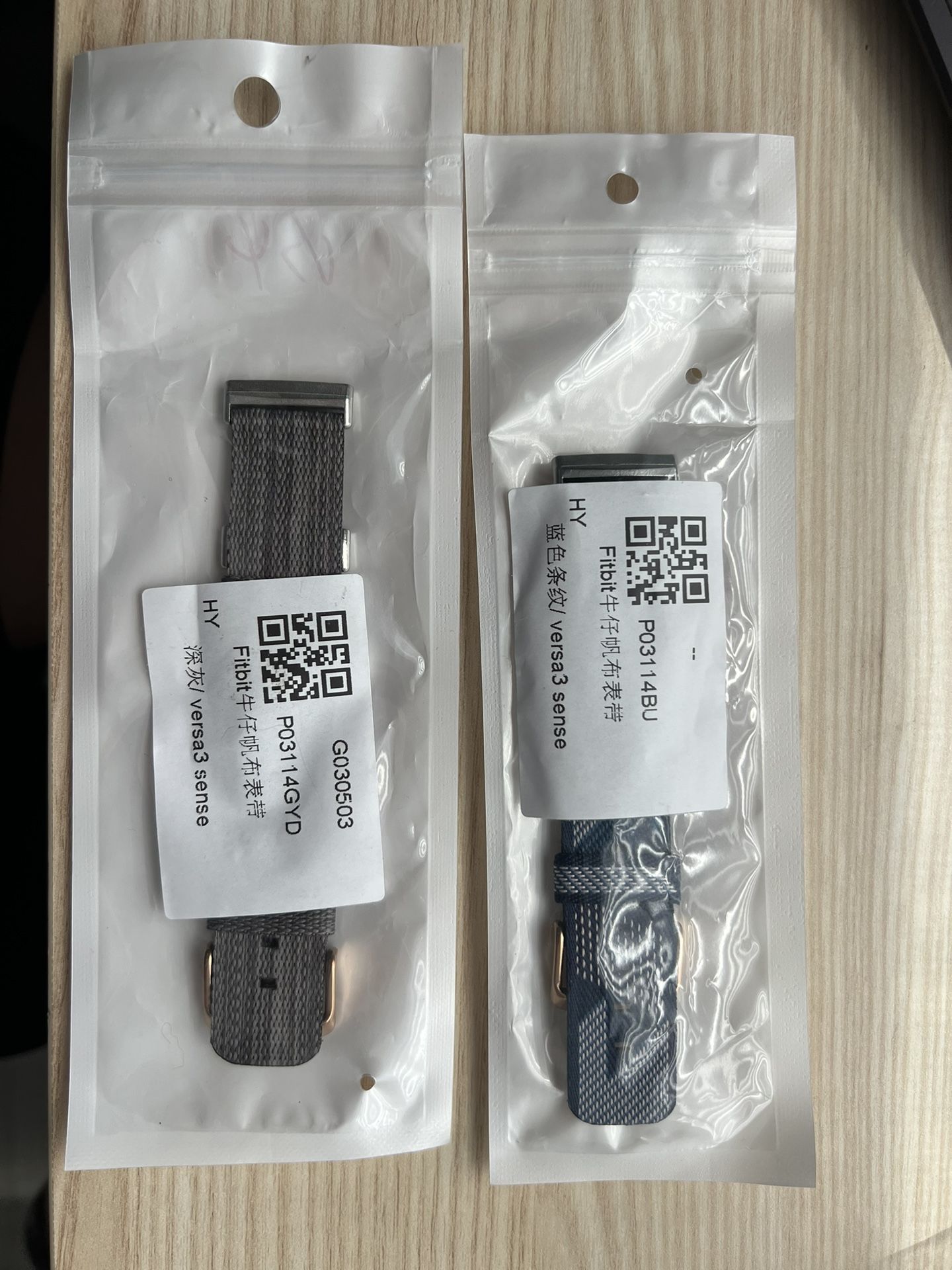 Two Fitbit Versa3 Sense Watch Bands