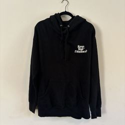 Black “Keep your Distance” Hoodie Size Large