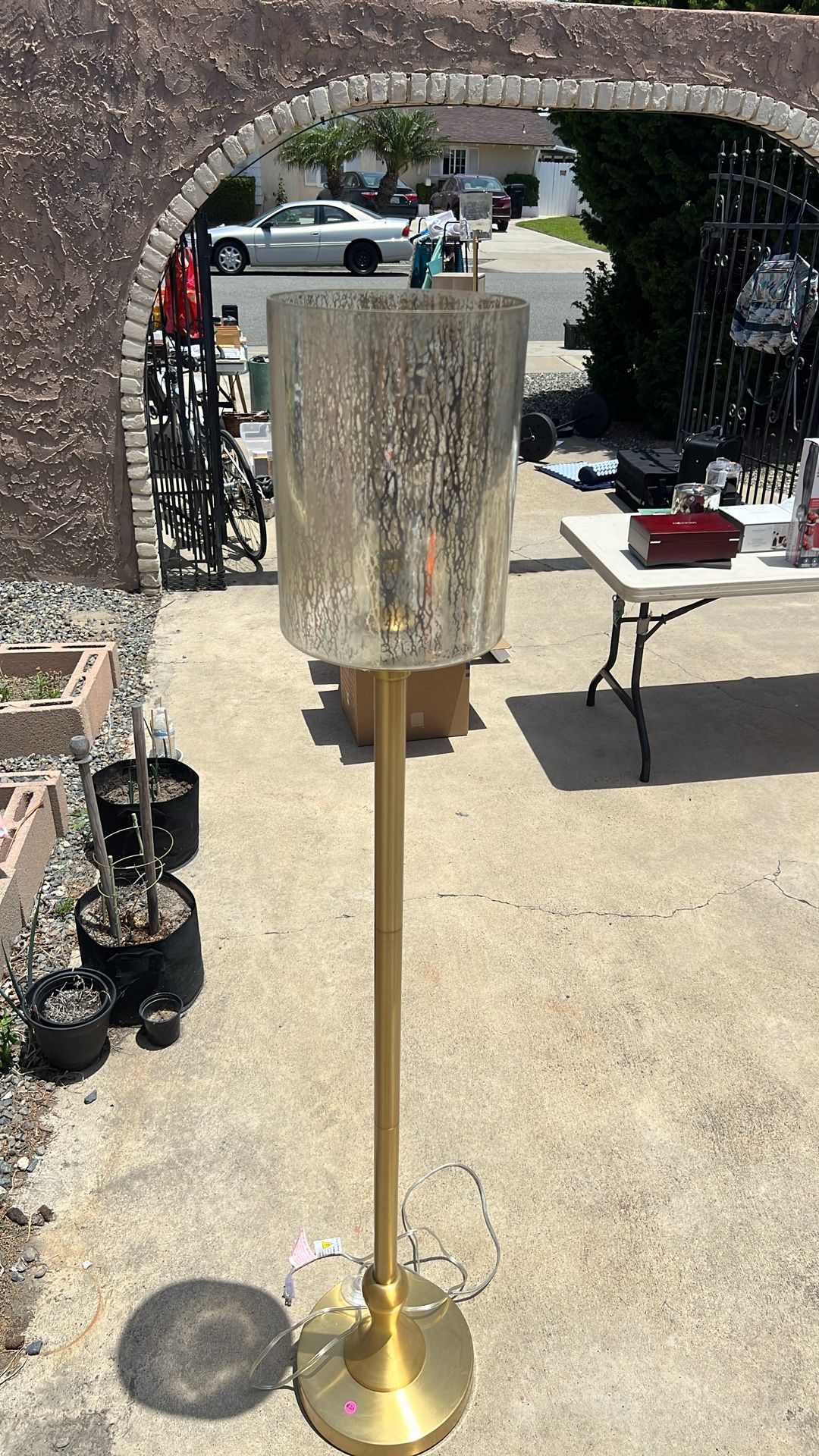 Floor Lamp - Gold In Color