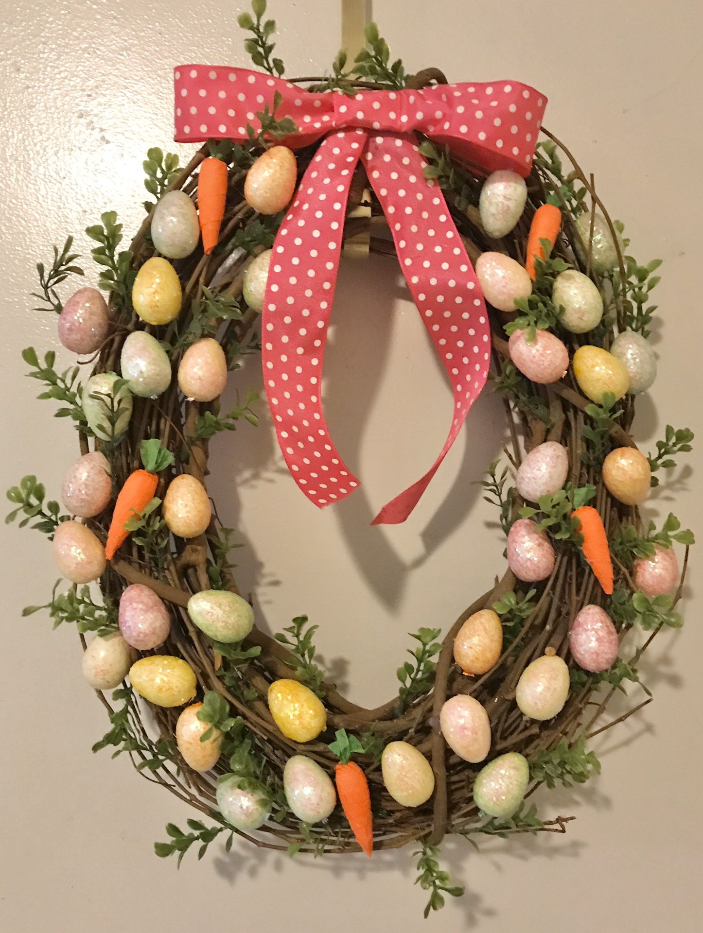 Handmade Easter Egg Wreath