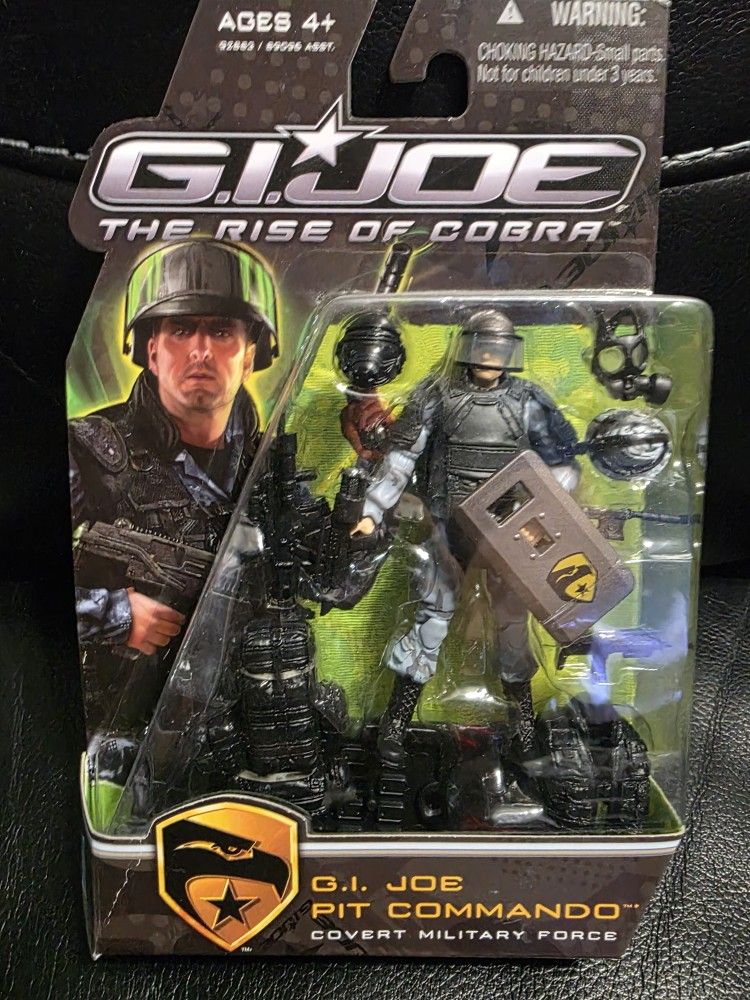 GI JOE - THE RISE OF COBRA - PIT COMMANDO FIGURE - COVERT MILITARY FORCE MOC