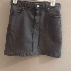 Grey Denim Skirt (from Korea)