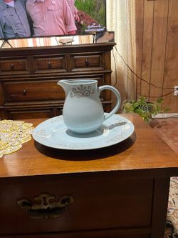 Antique Pitcher And Bowl