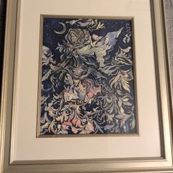 Original Watercolor Painting "Moonlight Fairy"