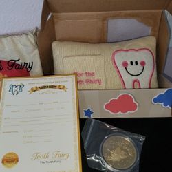 Tooth Fairy Pillow Pink With Coin