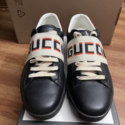 Gucci Black stripe Sneakers Sz 11