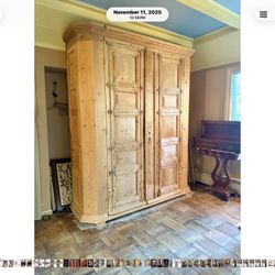 Large Armoire Strong Custom Made For Ornate Doors From France