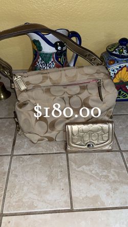 Coach Signature Hobo Bag with Wallet