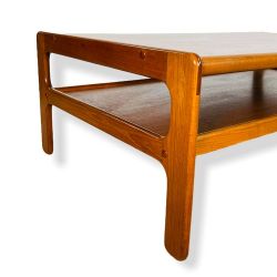 Vintage Teak Danish Square Coffee Table Kristensen Thomassen for Mored  Good Condition
