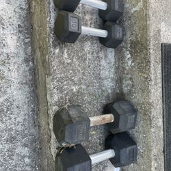 Dumbbells. 10lbs And 25lbs 