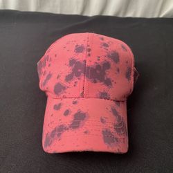 Pink Tie Dye Kids Girls Toddler Adjustable Water Hat Summer Waterproof Rare
